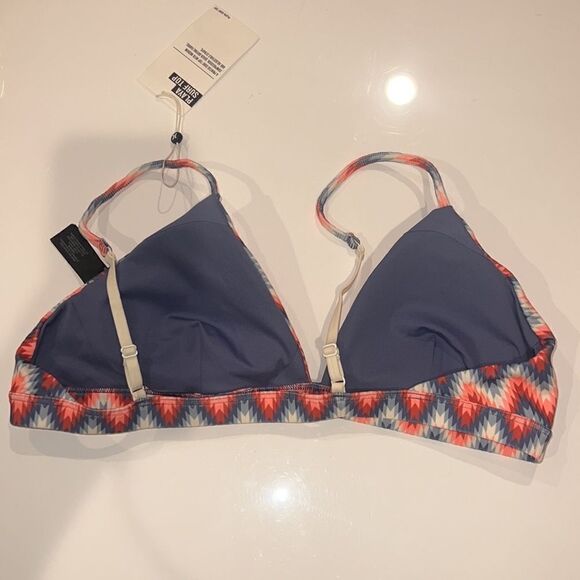 NWT Hurley Playa Surf Top Size Large Orange/Blue - Picture 4 of 10